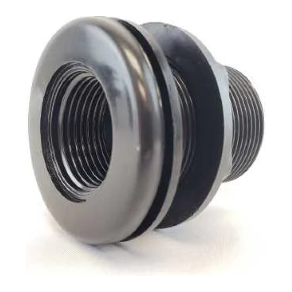 1" FPT bulkhead by Lifegard Aquatics