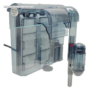 Lifegard Aquatics HOF-20 Hang-on Aquarium Filter for up to 20 gallons—perfect for fresh and salty aquariums!