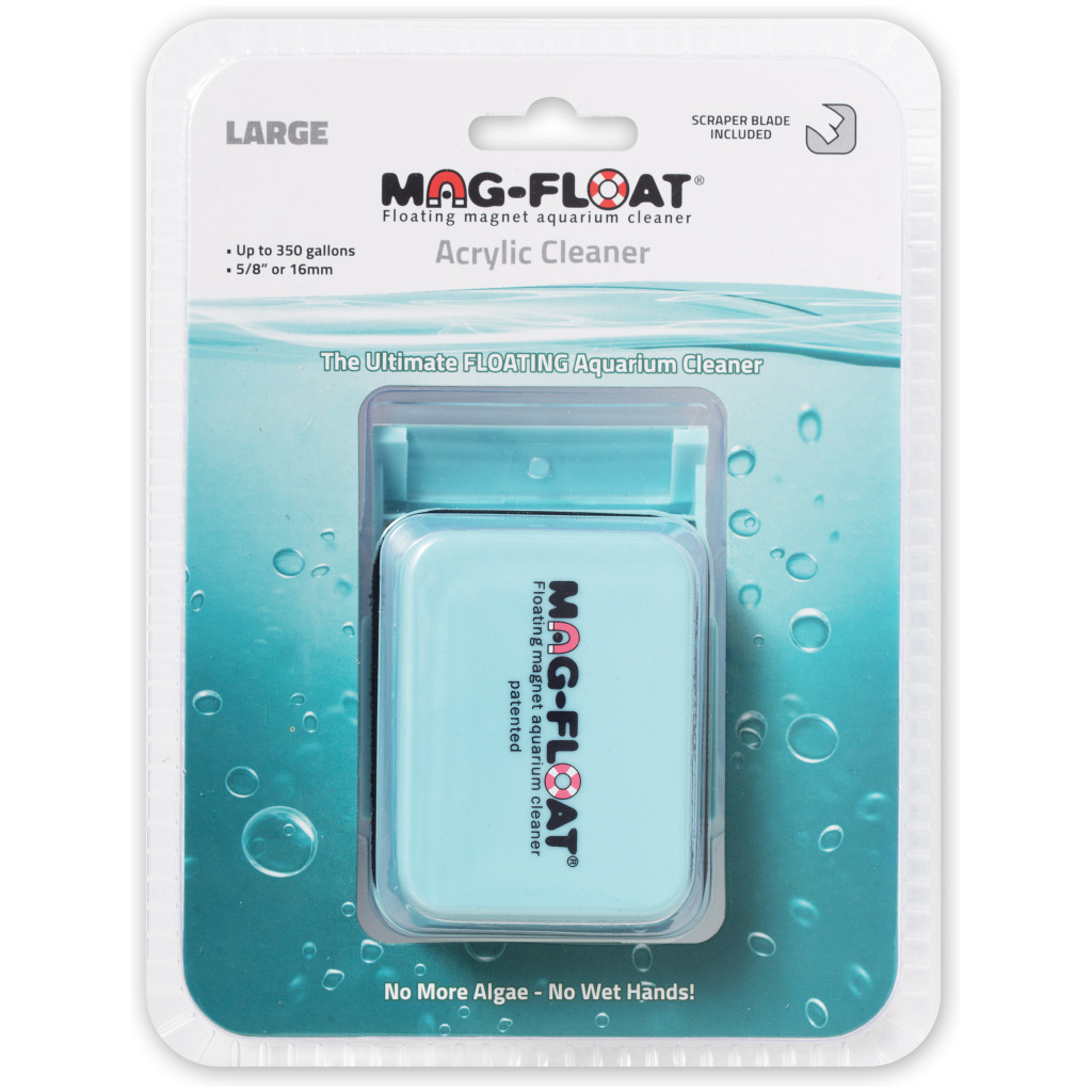Mag-Float Acrylic Cleaner w/Scraper - Large | Aquarium Care