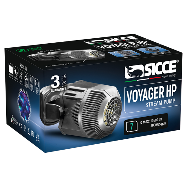 Elevate your aquarium's water flow with the Sicce Voyager HP 7 Stream Pump! This powerhouse delivers 2800 GPH for both freshwater and saltwater setups. Experience reliable performance and efficient circulation—your aquatic friends will thank you!