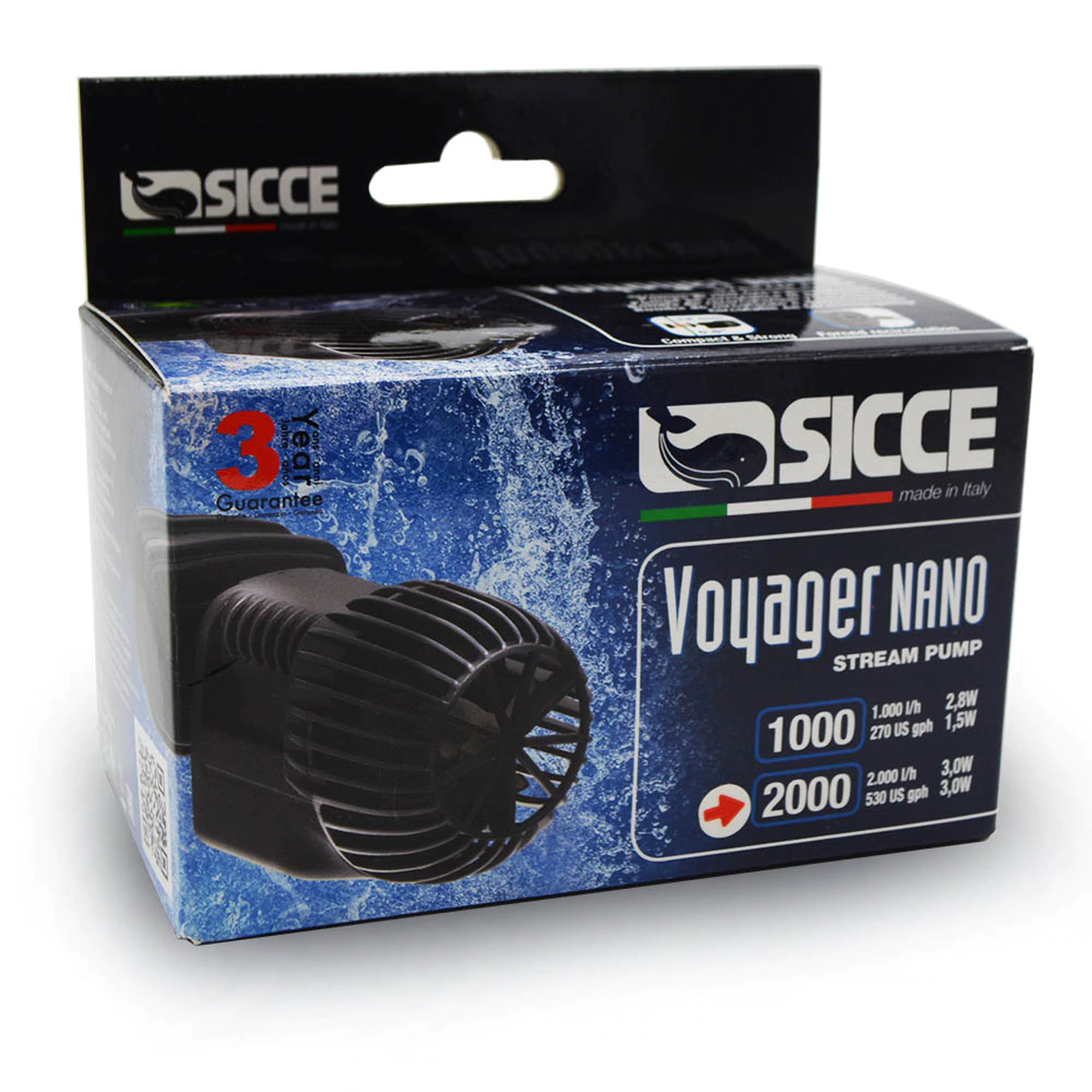 Sicce - Voyager Nano 2000 Stream Pump - 530 gph