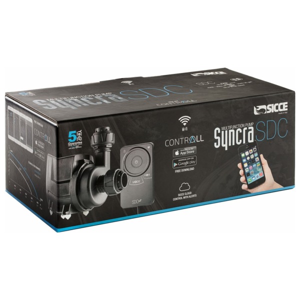 Elevate your aquarium's flow with the Syncra Sdc 9.0 Controllable Return Pump by Sicce! Perfect for both fresh and salty setups