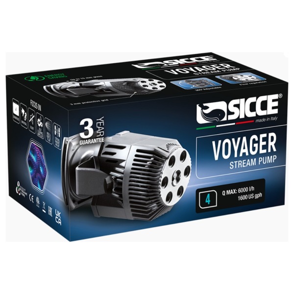 Dive into reliable aquatic flow with the Sicce Voyager 4 Stream Pump! This powerful 1600 GPH submersible pump is perfect for both freshwater and saltwater setups. Boost your aquarium’s health today with a dependable companion for aquatic adventures!