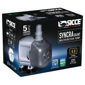 Optimize your aquarium with the Syncra Silent 4.0 Pump by Sicce! This powerful 951 GPH submersible pump is perfect for both freshwater and saltwater setups