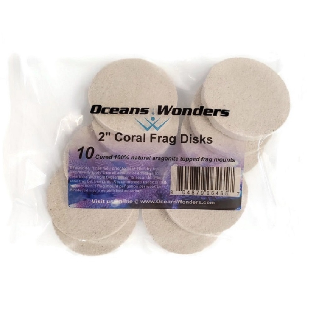 OW - Agrocrete 2" Coral Frag Disks (10 pk)