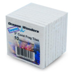 Agrocrete XL 2" Coral Frag Tiles (10 pk) for stylish fragging fun in fresh and salty aquariums by Ocean Wonders.