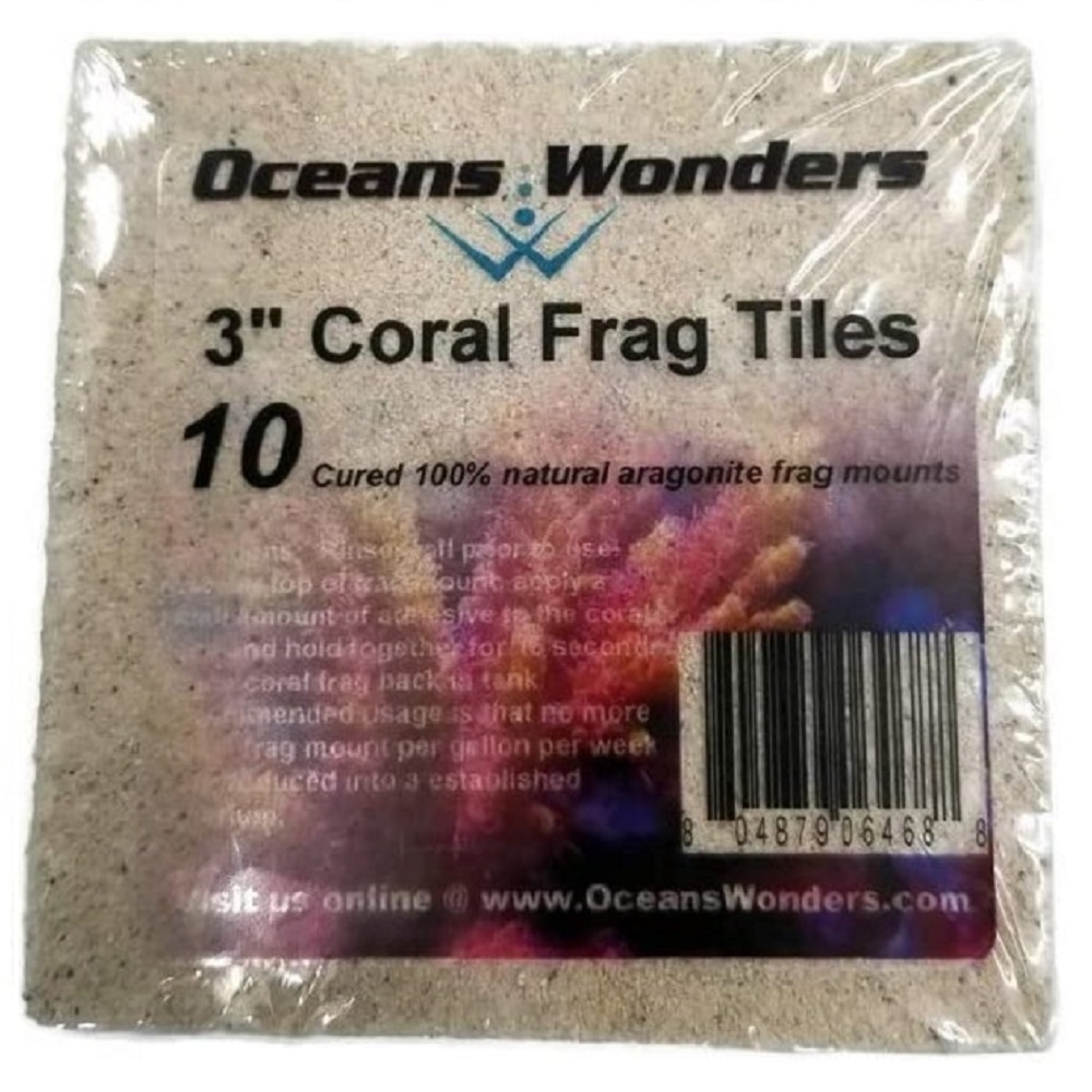 OW - Agrocrete - Coral Frag Tiles 3" - (10 pk)