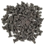 Large black ceramic coral frag plugs (1 1/8") for fragging supplies