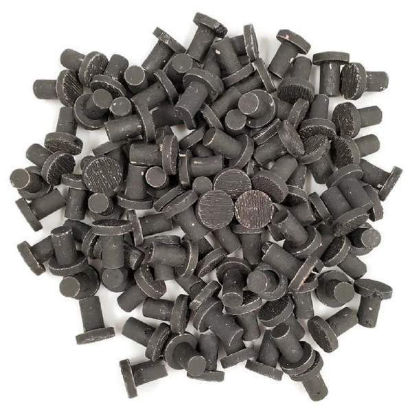 Large black ceramic coral frag plugs (1 1/8") for fragging supplies