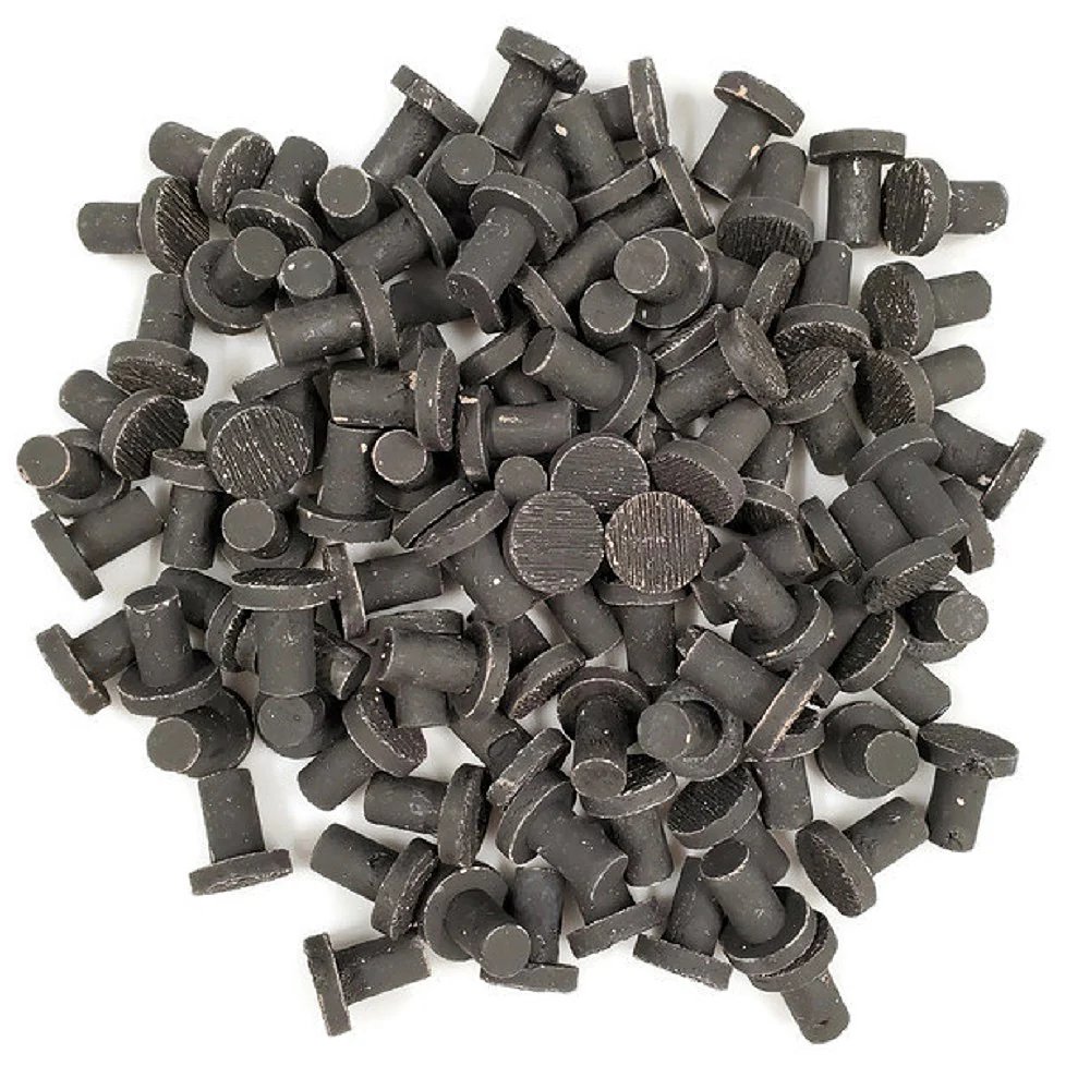 OW - Ceramic - Coral Frag Plugs LG -1" (Black) - Bulk/100