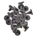 Ocean Wonders XL Coral Frag Plugs - 1 3/8" Black Ceramic; perfect for your saltwater fragging adventures!