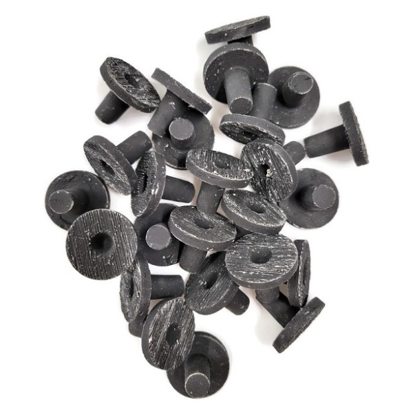 Ocean Wonders XL Coral Frag Plugs - 1 3/8" Black Ceramic; perfect for your saltwater fragging adventures!