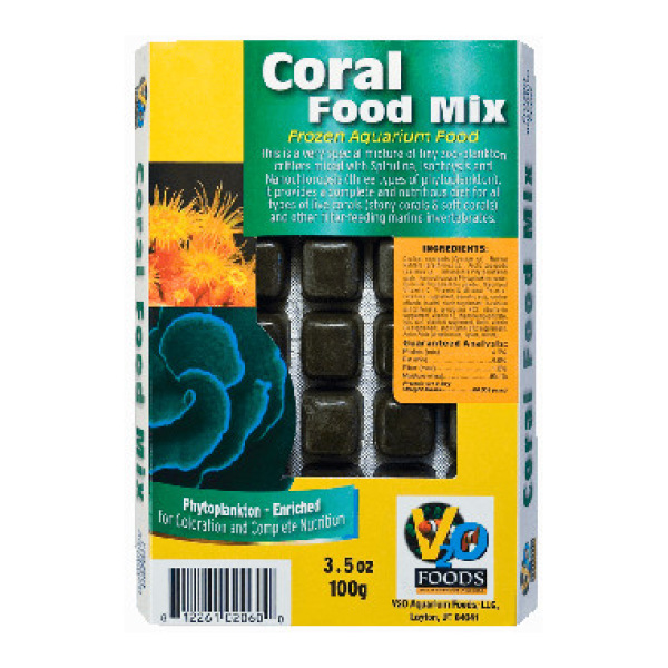 V2O Coral Food Mix - 100 g for gourmet fish treats in fresh & salty aquariums