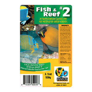V2O Herbivore Cubes 100g: Fresh & salty treats for your reef fish's diet—quality nutrition from Gulfstream Aquarium Supplies!