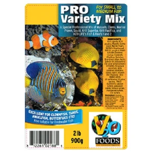 V2O Aquarium Foods 1 lb Fish & Reef Variety Bulk Cubes - Fresh & Salty frozen delights for your aquatic pals!