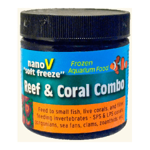 Reef & Coral Combo Soft Freeze (2 oz) from V2O Aquarium Foods - tasty frozen delight for your aquatic friends!