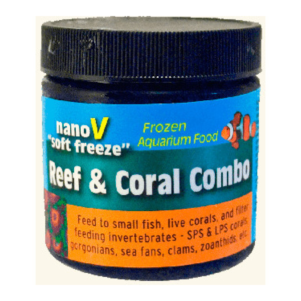 V2O Reef & Coral Combo Soft Freeze - 2 oz Frozen Fish Food Reef & Coral Combo Soft Freeze (2 oz) from V2O Aquarium Foods - tasty frozen delight for your aquatic friends!