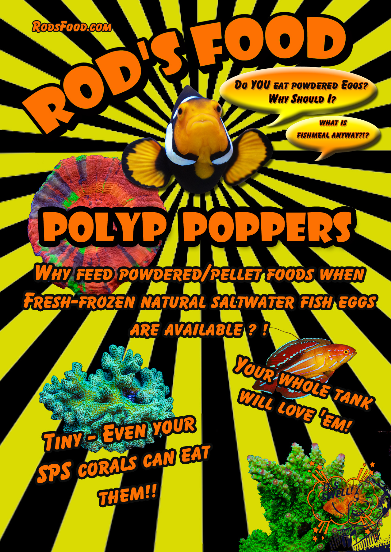 Rod's Food Polyp Poppers - 2 oz.