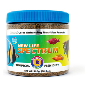 New Life Spectrum Regular Pellet 300 gr - Delicious dry fish food for fresh & salty aquariums