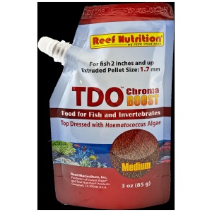 TDO Chroma Boost Medium 3 oz - Delicious dry food for both fresh and salty aquariums