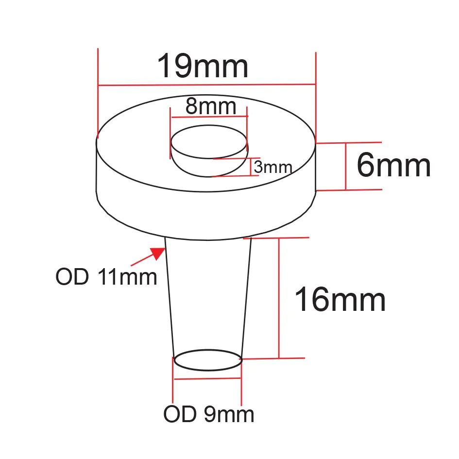 IceCap 3/4in Biological Frag Plugs with Mounting Divot, 25pcs - Image 2