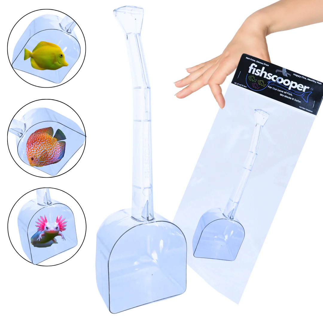 FishScooper - Net-Free, Stress-Free Multipurpose Tool for Saltwater and Freshwater Aquariums & Fish