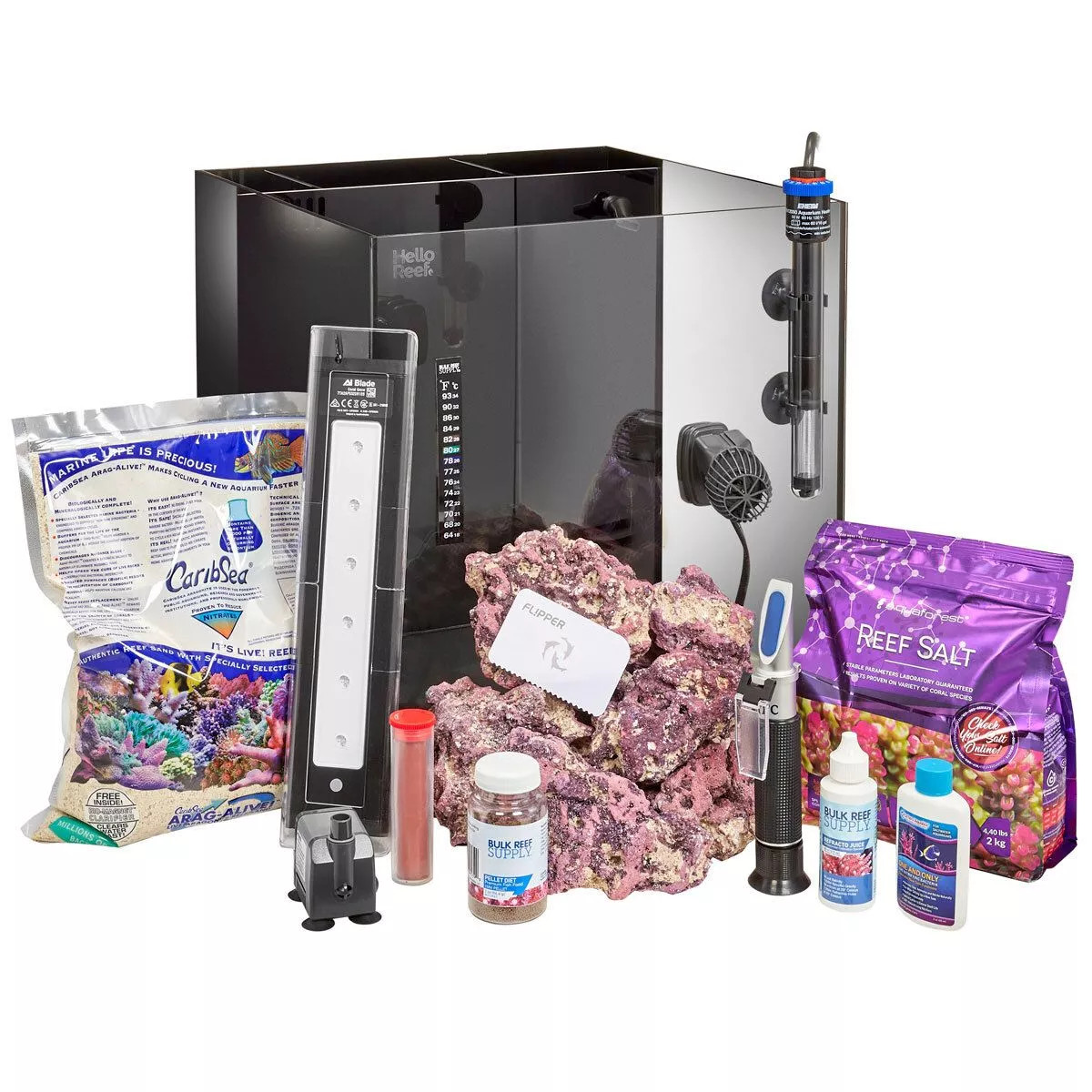 HelloReef Clownfish and Anemone Saltwater Aquarium Starter Kit, 15-gal - Image 3