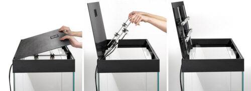 OptiSet 240 (Black) - 63.4 gal Aquarium and Cabinet - Image 2