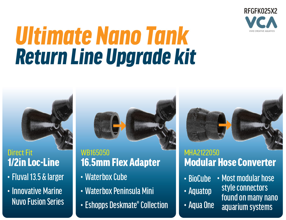 Ultimate Nano Tank Return Line Upgrade Kit - Dual 1/4in Flex-Series RFG - Image 4