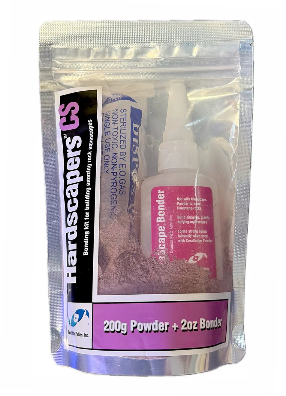 TLF - Hardscapers Coralline Stone Bonding Kit (Powder 200g - Bonder 2oz)