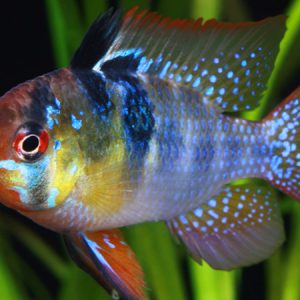 Blue German Ramirezi (Microgeophagus ramirezi)